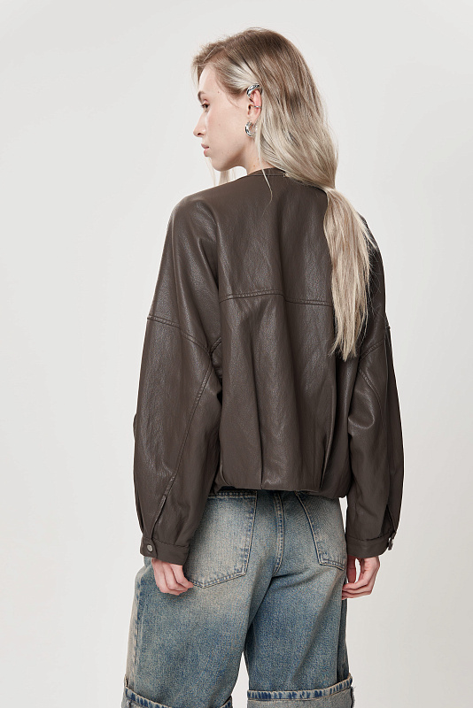 Куртка из искусственной кожи NEZHNAYA