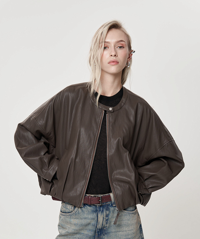 Куртка из искусственной кожи NEZHNAYA